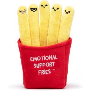 5 Emotional Support Fries By Relatable Cuddly Stuffed Animals With Basket